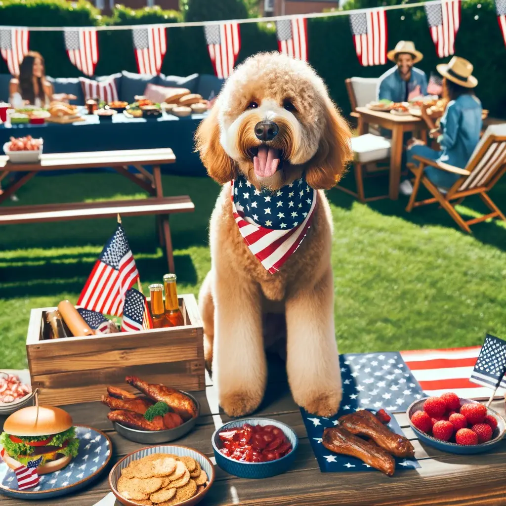 Memorial Day Goldendoodle